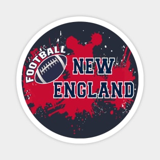 New England Football Retro Vintage Boston For Game Day Magnet